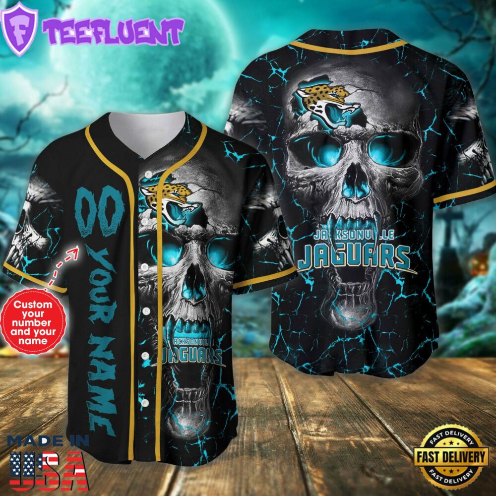 Jacksonville Jaguars NFL 3D Personalized Baseball Jersey Shirt For Fans