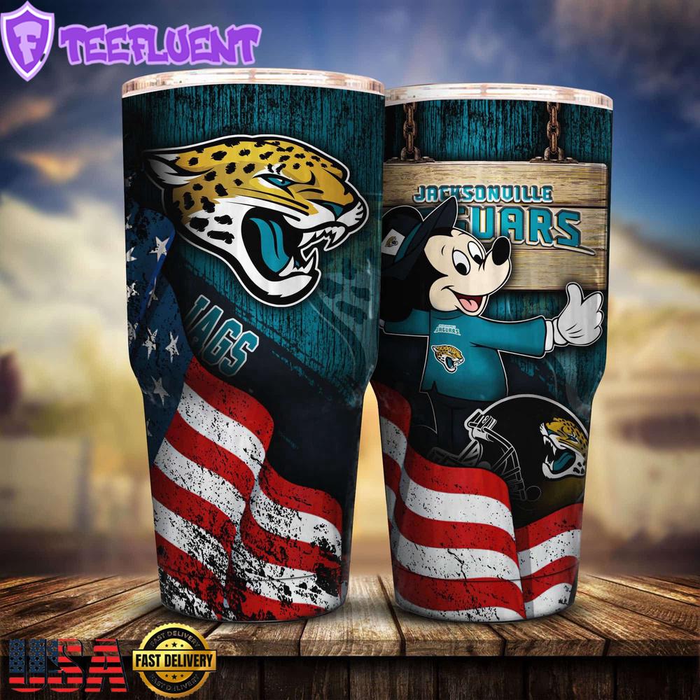 Jacksonville Jaguars NFL Mickey Mouse Disney Tumbler