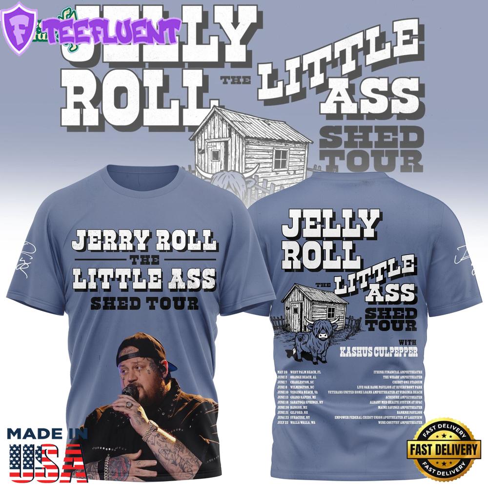 Jelly Roll’s “Little Ass Shed Tour” Tshirt 2026