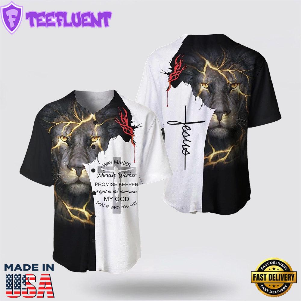 Jesus Baseball Jersey Christian Shirts for Men with Inspiring Bible Verses