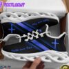 Jesus Black Blue Faith Over Fear Running Sneakers Max Soul Shoes For Men And Women