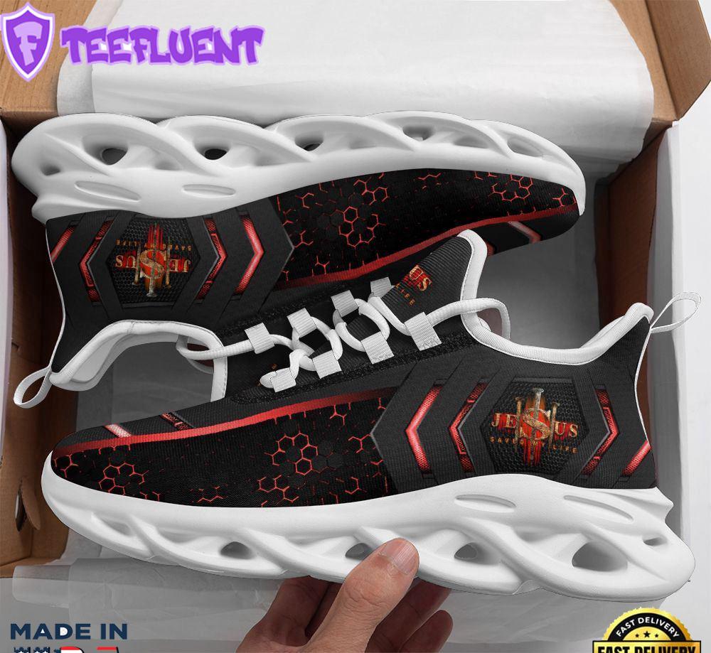 Jesus Black Saved My Life Running Sneakers Max Soul Shoes For Men And Women