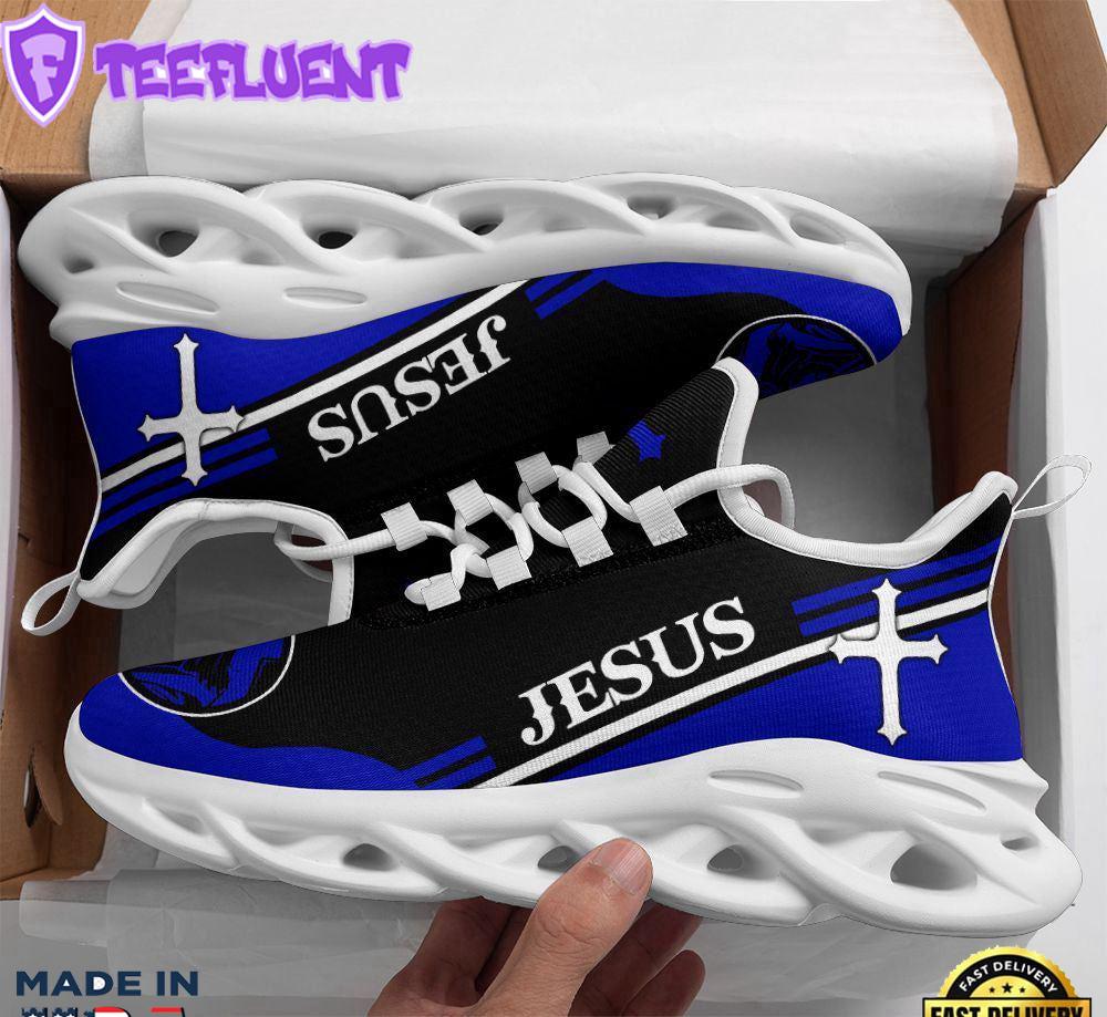 Jesus Blue Running Sneakers Max Soul Shoes For Men And Women