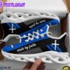 Jesus Blue Walk By Faith Running Christ Sneakers Max Soul Shoes For Men And Women