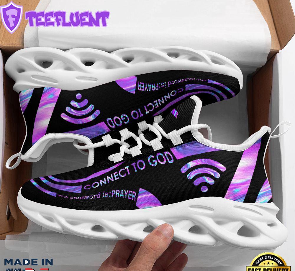 Jesus Connect To God Running Sneakers Max Soul Shoes For Men And Women
