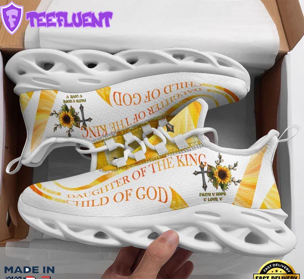 Jesus Daughter Of The King Running Sneakers Yellow Max Soul Shoes For Men And Women