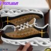 Jesus Faith Over Fear Running Sneakers Brown Max Soul Shoes For Men And Women