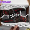 Jesus Faith Over Fear Running Sneakers Red Black Max Soul Shoes For Men And Women