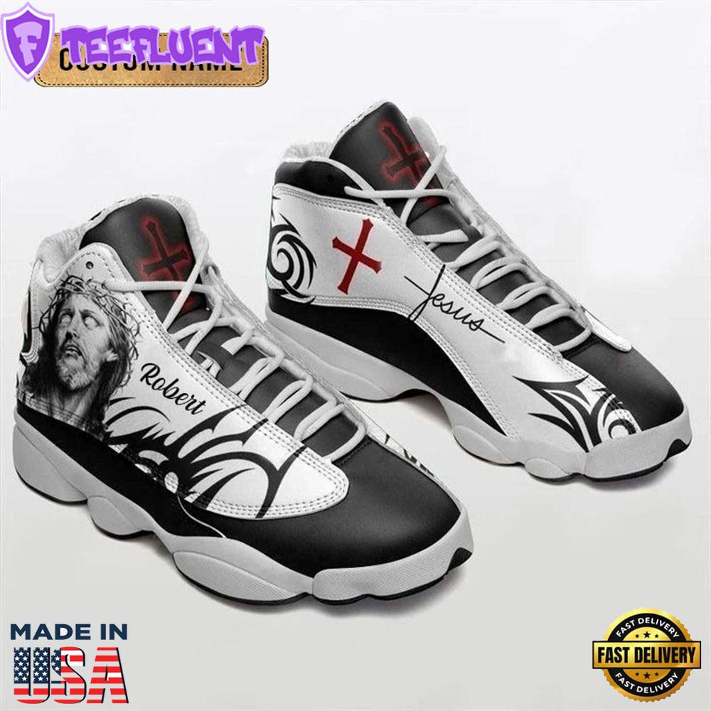Jesus Pattern Custom Name Jd13 Shoes For Man And Women