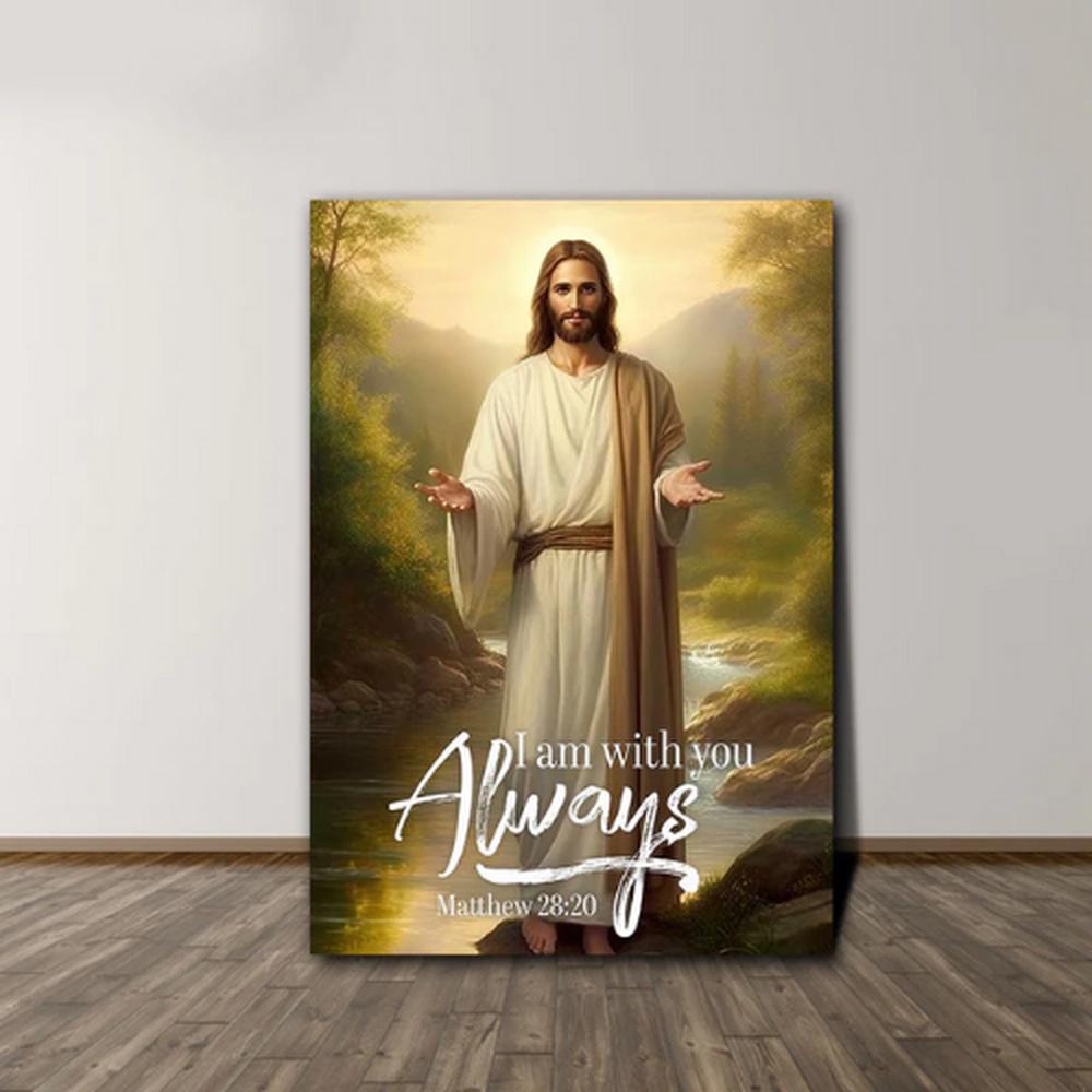 Jesus Reaching Out Hands Canvas Poster Wall Art