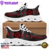 Jesus Red And Black Faith Over Fear Running Sneakers Max Soul Shoes For Men And Women