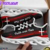 Jesus Red Black Faith Over Fear Running Sneakers Max Soul Shoes For Men And Women