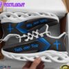 Jesus Running Blue Christ Sneakers Max Soul Shoes For Men And Women