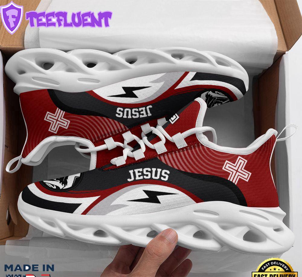 Jesus Running Red Sneakers Max Soul Shoes For Men And Women