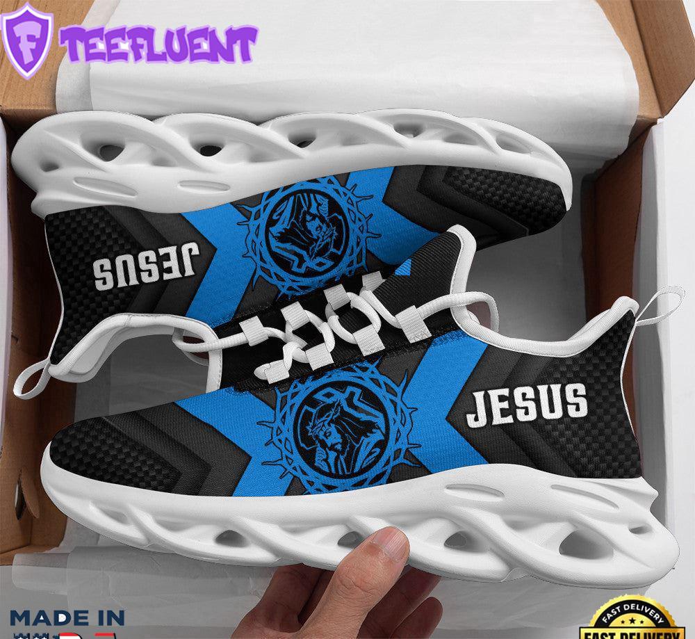 Jesus Running Sneakers Blue Max Soul Shoes For Men And Women