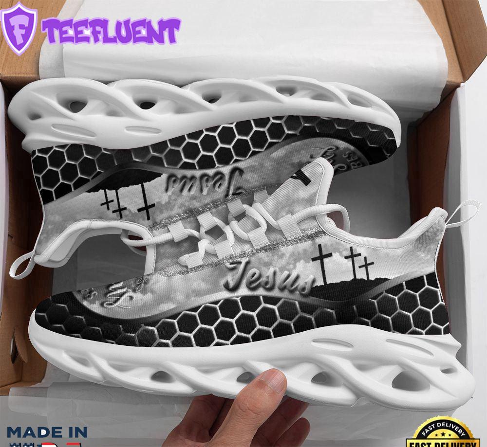 Jesus Running Sneakers Christ Black Max Soul Shoes For Men And Women