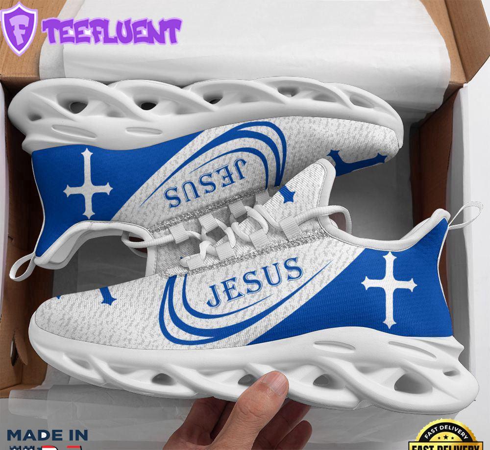 Jesus Running Sneakers Christ Blue Max Soul Shoes For Men And Women