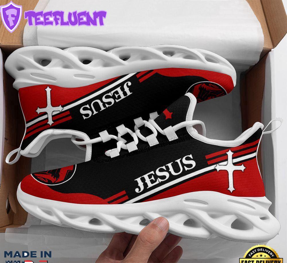 Jesus Running Sneakers Christ Red Max Soul Shoes For Men And Women