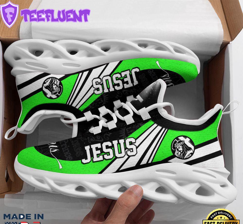 Jesus Running Sneakers Green Max Soul Shoes For Men And Women