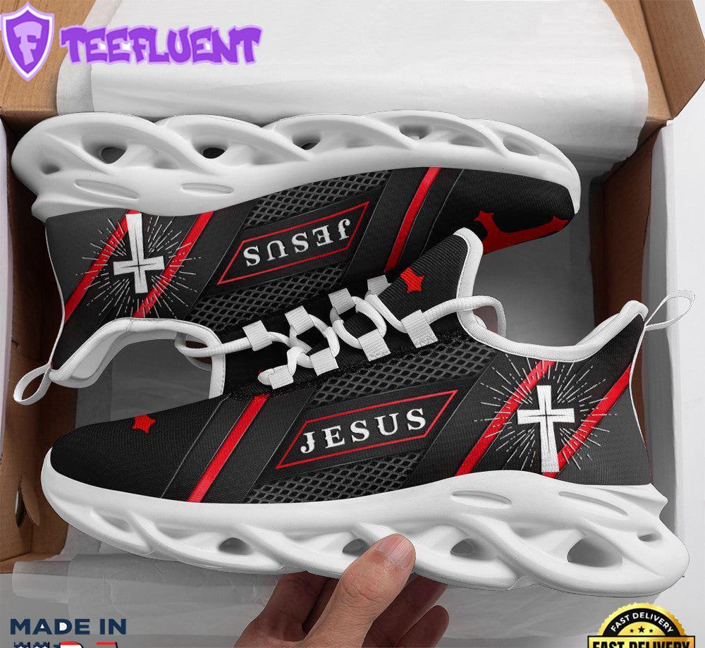 Jesus Running Sneakers Red Black Max Soul Shoes For Men And Women