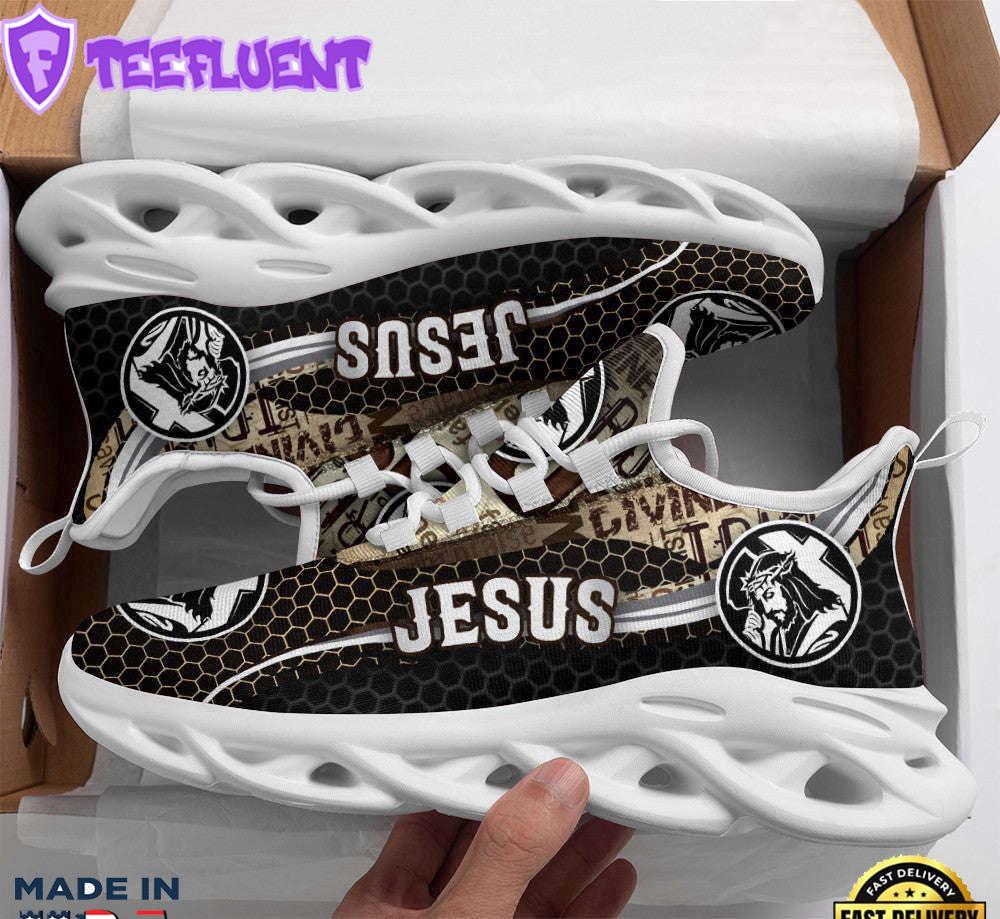 Jesus Running Sneakers White Black Max Soul Shoes For Men And Women