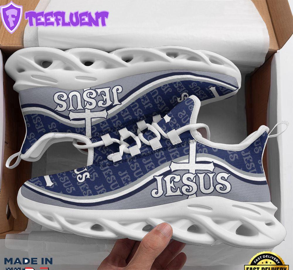 Jesus Running Sneakers White Blue Max Soul Shoes For Men And Women
