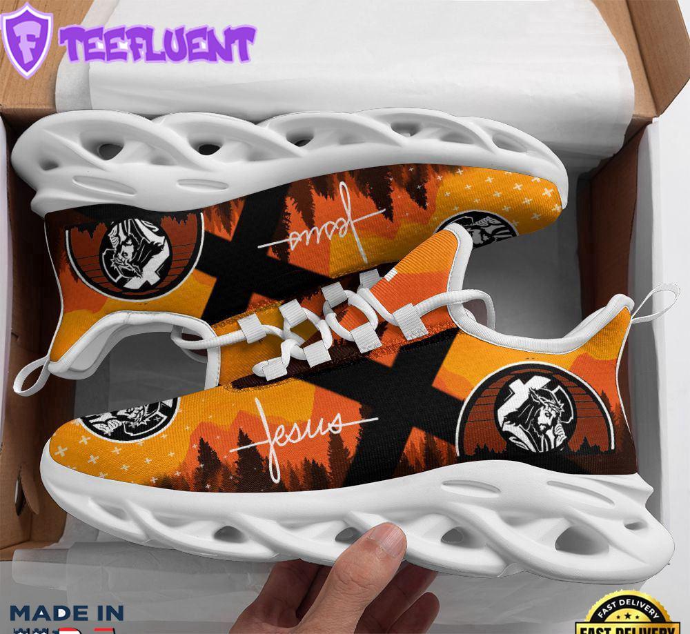 Jesus Running Sneakers Yellow Max Soul Shoes For Men And Women