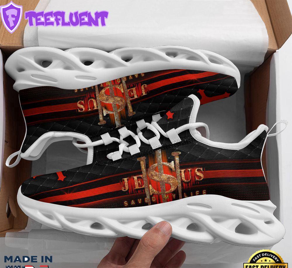 Jesus Saved My Life Running Sneakers Max Soul Shoes For Men And Women