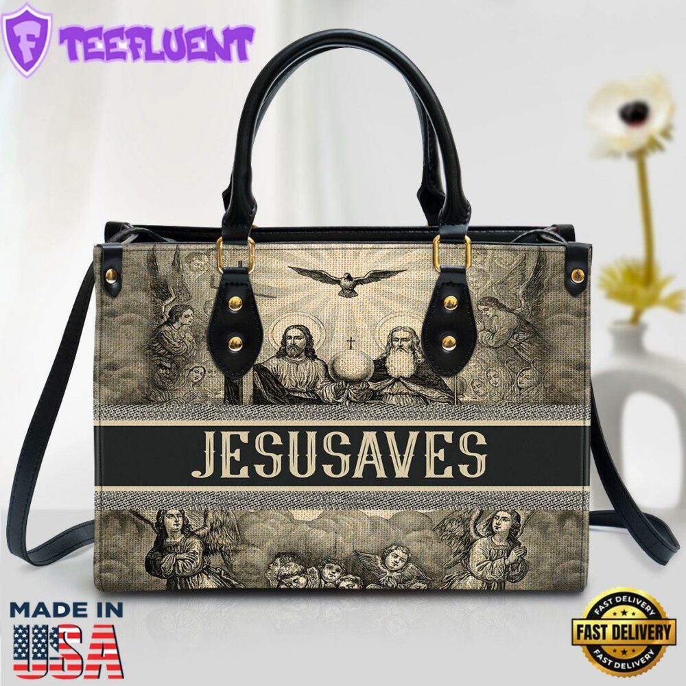 Jesus Saves Leather Handbag Christ Gifts Leather Bags