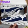 Jesus Walk By Faith Blue Running Christ Sneakers Max Soul Shoes For Men And Women