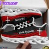Jesus Walk By Faith Red Running Shoes Max Soul Shoes For Men And Women