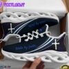 Jesus Walk By Faith Running Blue Christ Sneakers Max Soul Shoes For Men And Women