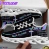 Jesus Walk By Faith Running Sneakers Black Shoes Max Soul Shoes For Men And Women