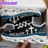 Jesus Walk By Faith Running Sneakers Christ Blue Max Soul Shoes For Men And Women