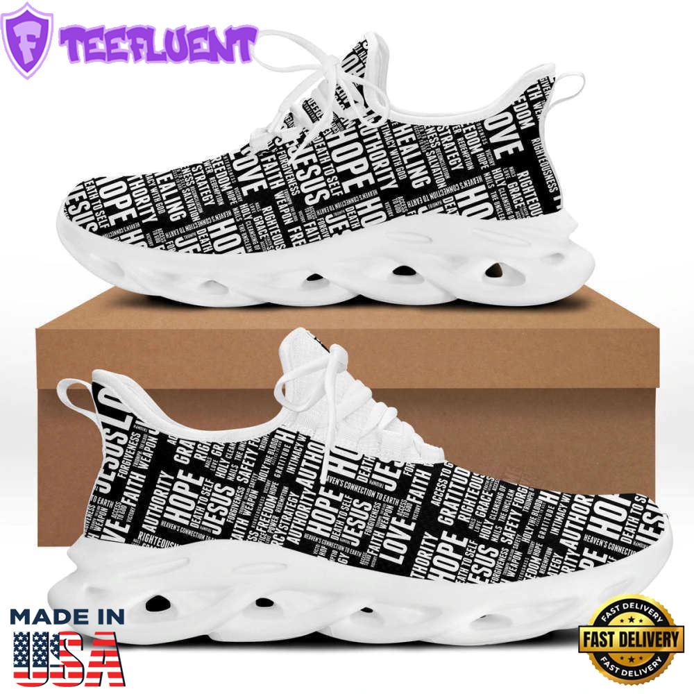 Jesus White Black Running Sneakers Max Soul Shoes For Men And Women