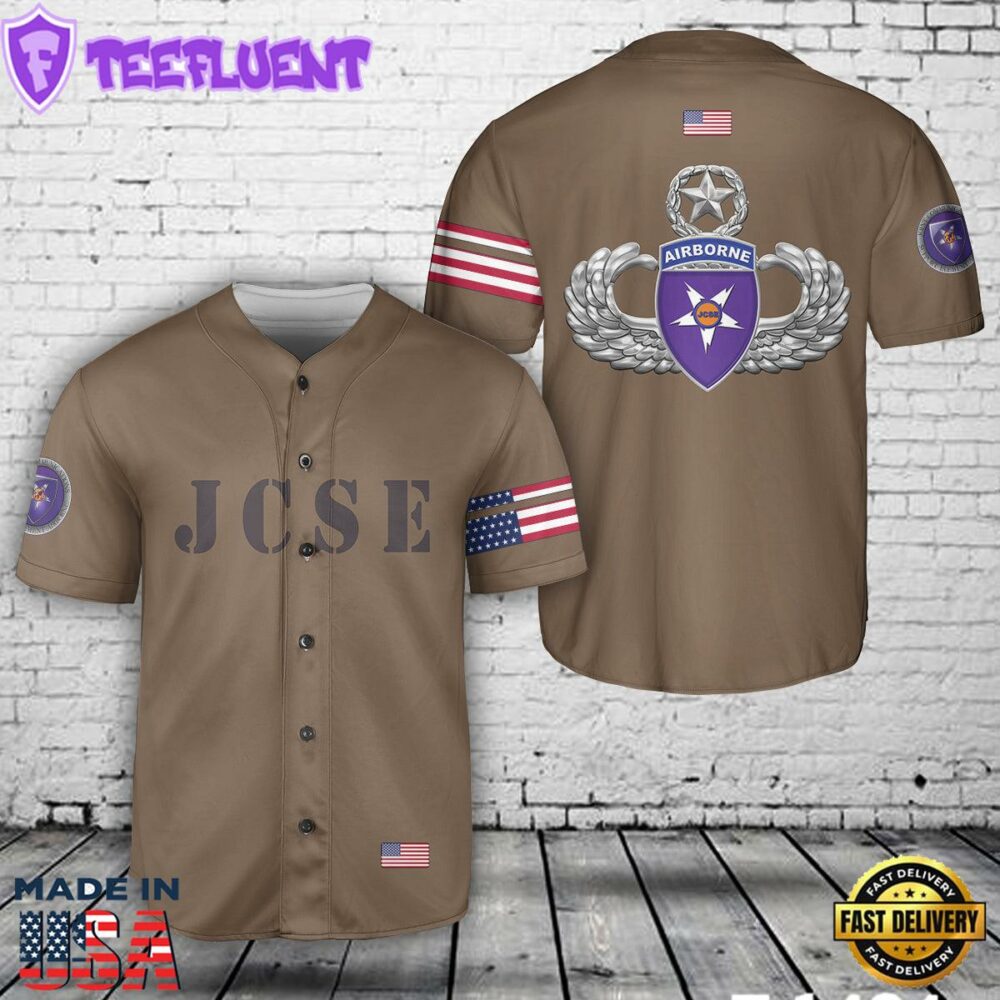Joint Communications Support Element (Airborne) (JCSE) MAWings with JCSE Patch Baseball Jersey