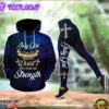 July Girl All Over Print Leggings Hoodie Set Outfit For Women Gift Xmas