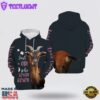 Just A Girl Loves Goats Christmas Trees All Over Print 3D Hoodie