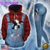 Just A Girl Who Love Cows All Over Print Leggings Hoodie Set Outfit For Women Gift Xmas