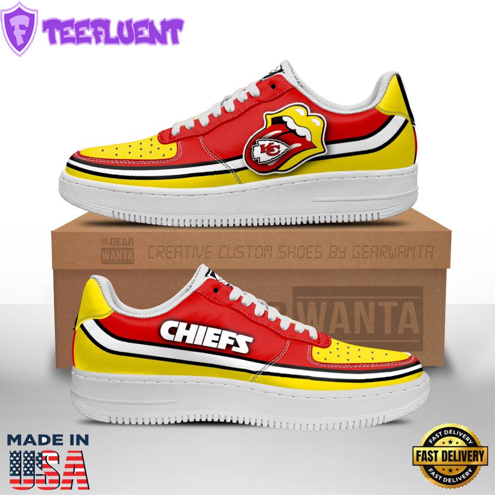 Kansas City Chiefs Air Sneakers Custom Force Shoes Sexy Lips For Fans