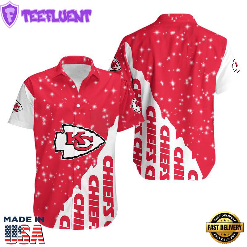 Kansas City Chiefs Bling Bling Hawaiian Shirt and Shorts Summer