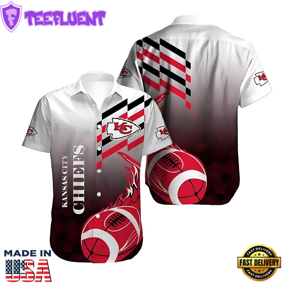 Kansas City Chiefs Football Flame Hawaiian Shirt