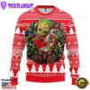 Kansas City Chiefs Groot Hug Christmas Ugly Sweater Sport For Fan