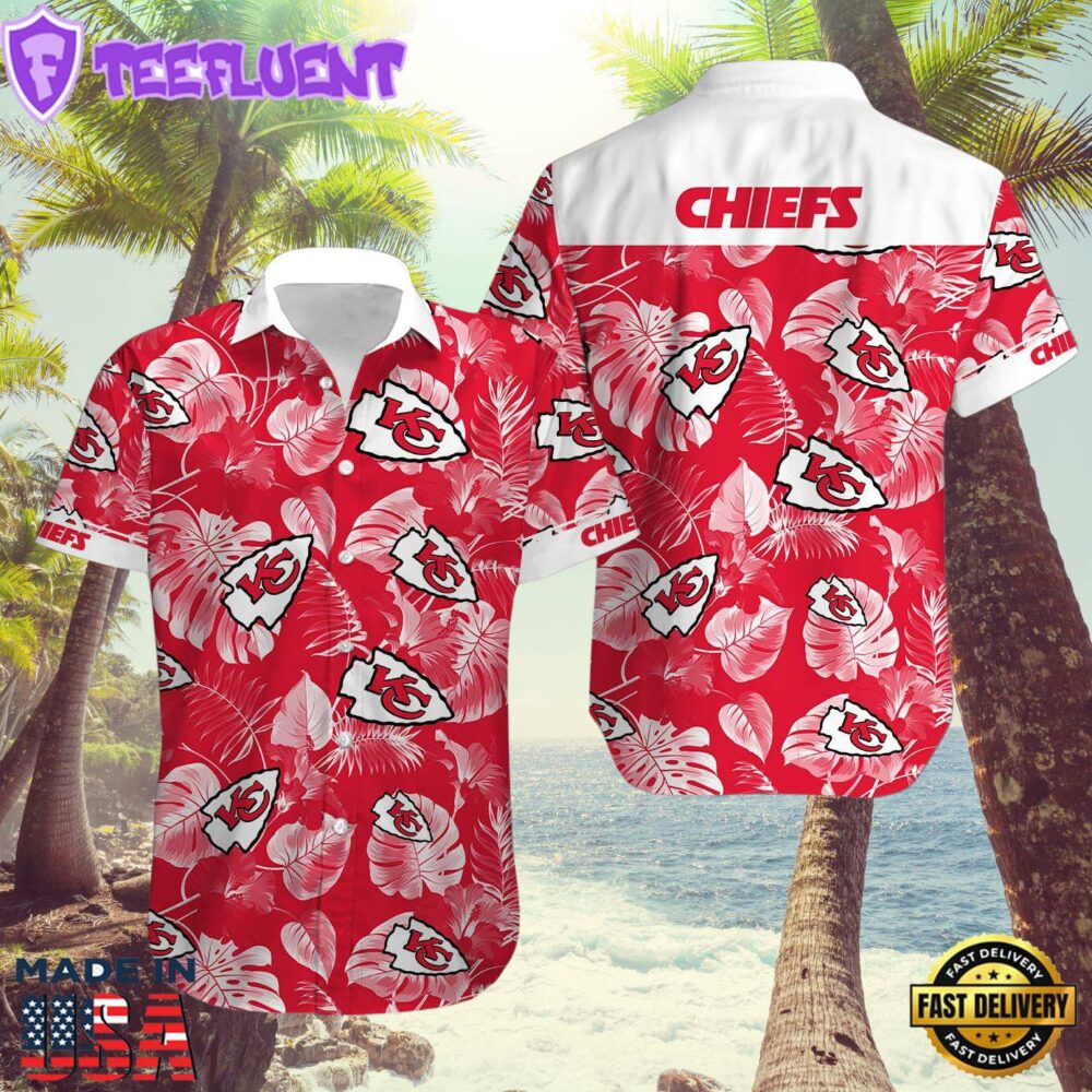 Kansas City Chiefs Leafy Paradise Hawaiian Shirt