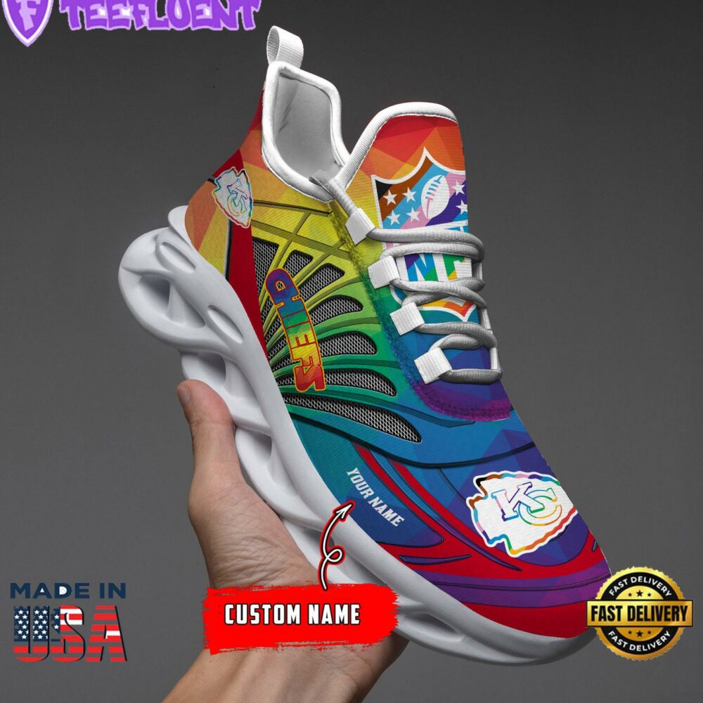 Kansas City Chiefs LGBT NFL Personalized Clunky Max Soul Shoes