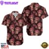 Kansas City Chiefs Mystery Skull And Flower Hawaiian Shirt