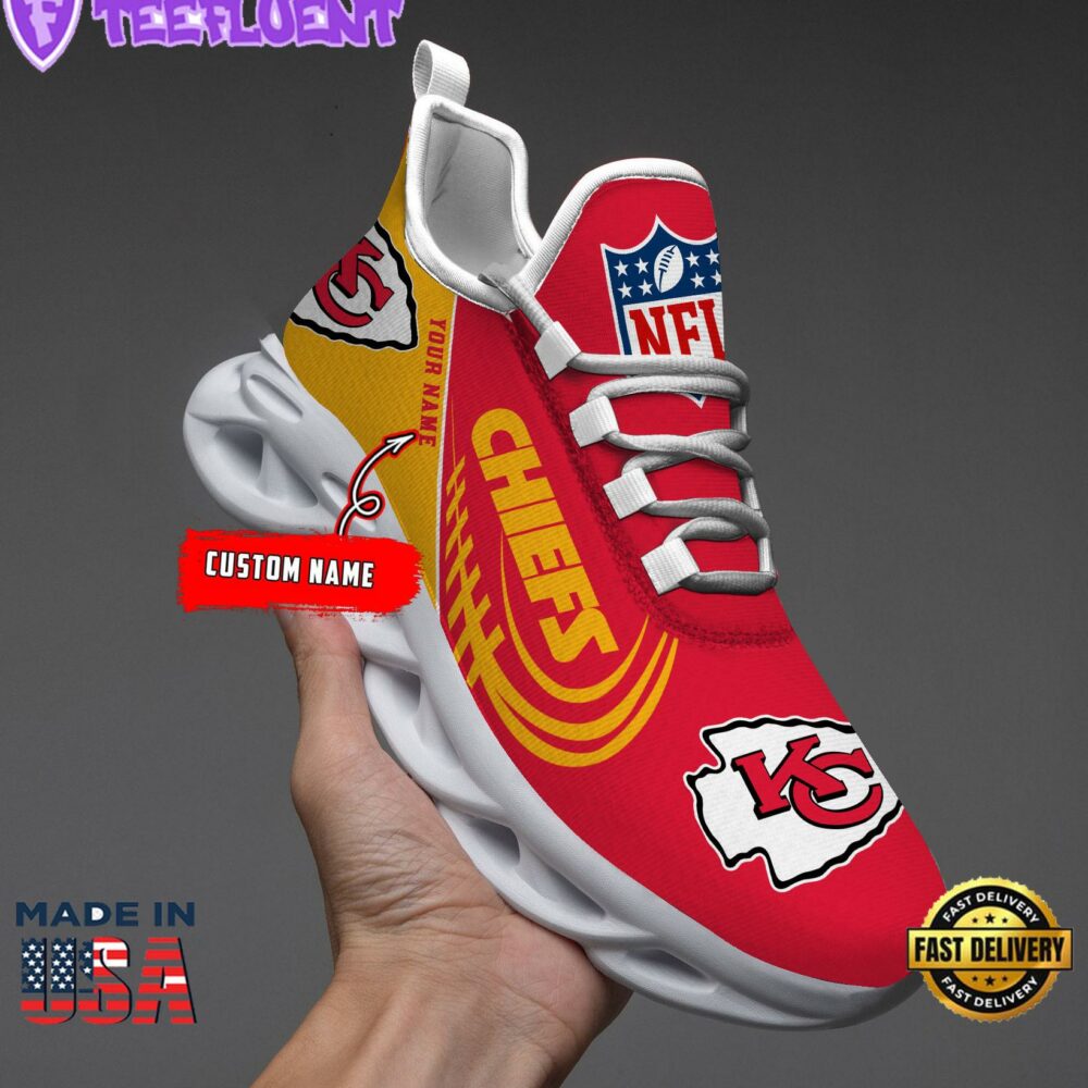Kansas City Chiefs NFL Clunky Max Soul Shoes Personalized 1
