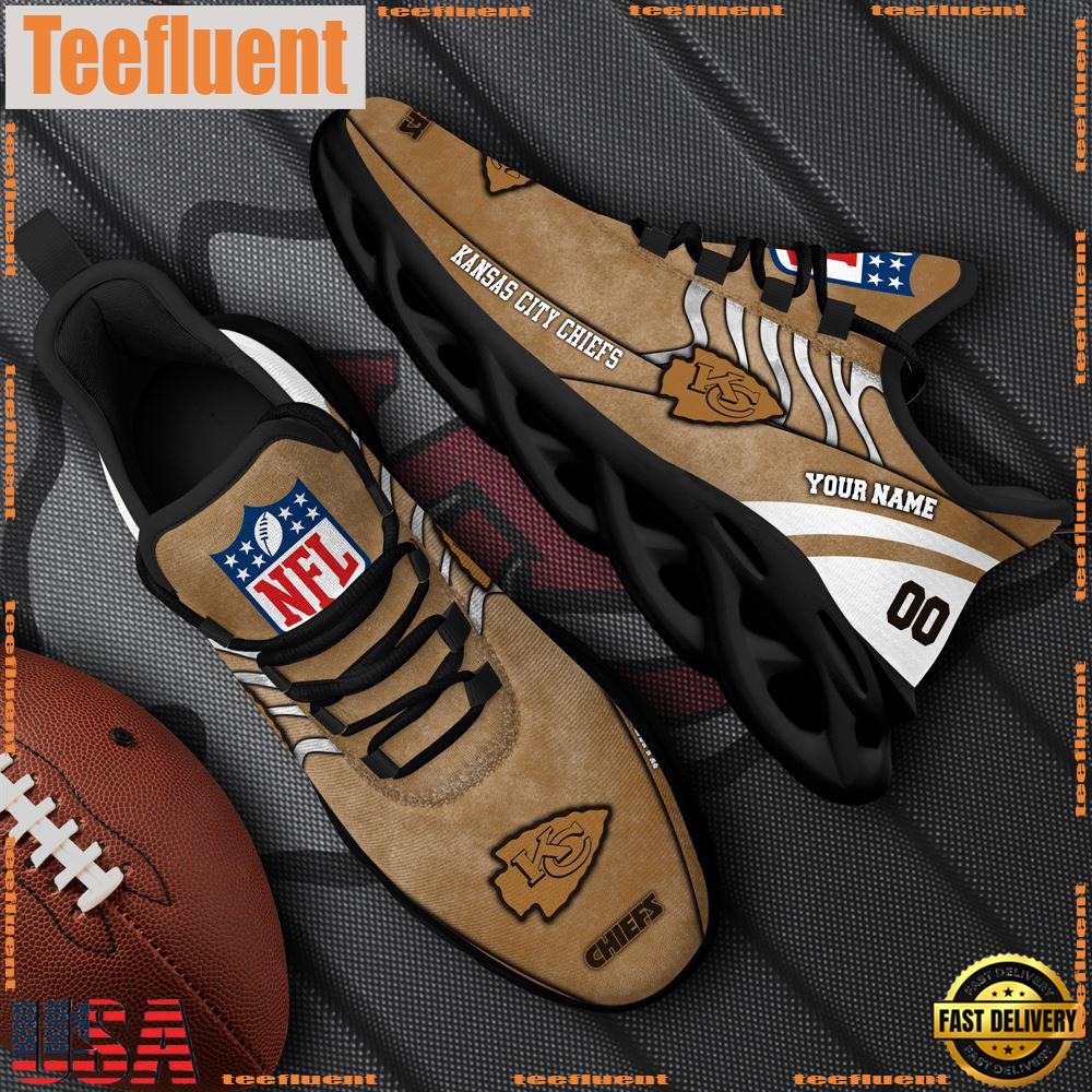 Kansas City Chiefs NFL Clunky Shoes For Fans Custom Name And Number