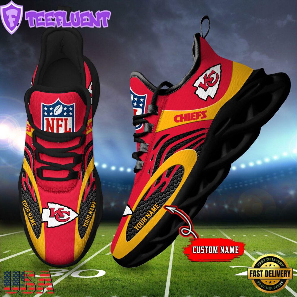 Kansas City Chiefs NFL Limited New Design Max Soul Shoes