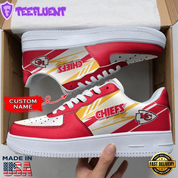 Kansas City Chiefs NFL Personalized Air Force 1 Shoes